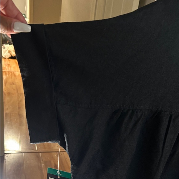 Well Worn Classic Black Button Down Dress - Picture 7 of 9